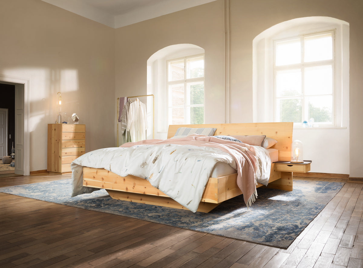 Anrei Doppelbett Paso in Zirbe natur geölt